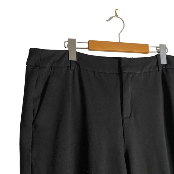 Lord & Taylor Women's Black Ponte Ankle Pants - Picture 3 of 10